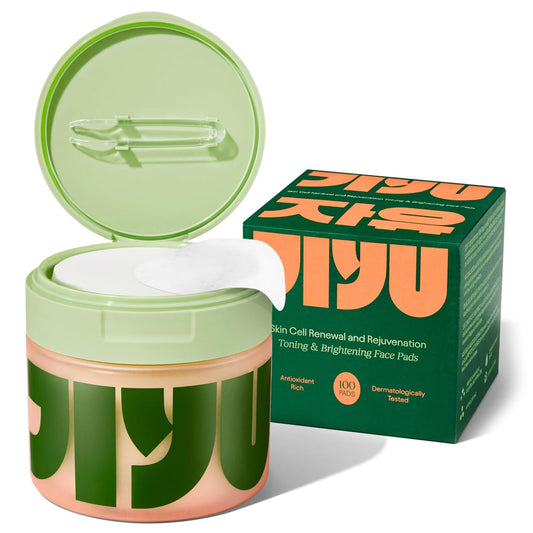 JiYu Toner Pads - 100 Count (Glass Skin Treatment)